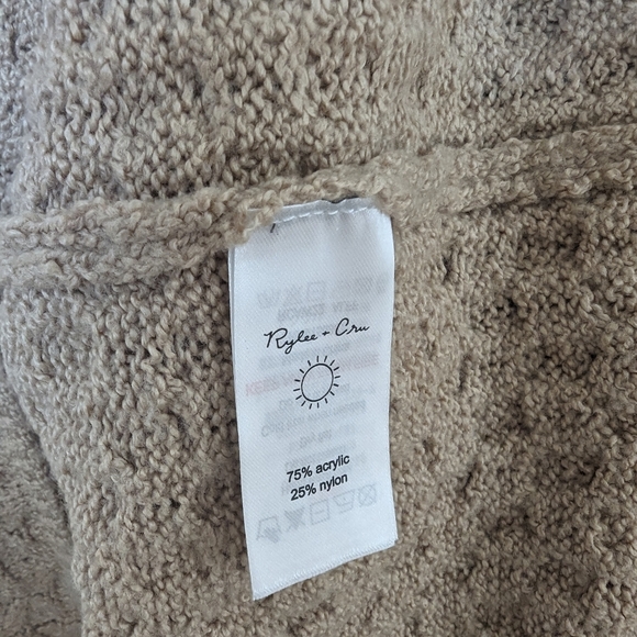Rylee + Cru Women's La Reina Sweater in Putty XL - Picture 8 of 9